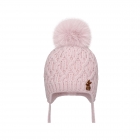 Детская зимняя шапка для девочки, розовая (WN03/LL), Barbaras